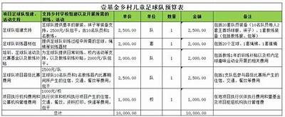 各县体育器材经费预算分配情况，体育器材购置清单